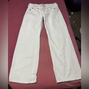 Urban Outfitters BDG White Low Rise Wide-Leg Pants